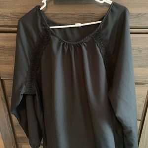Old Navy black blouse; size XXL